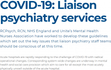 COVID-19: Liaison psychiatry services